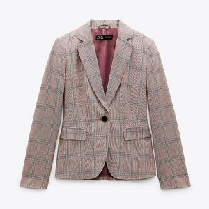 TAILORED PLAID BLAZER